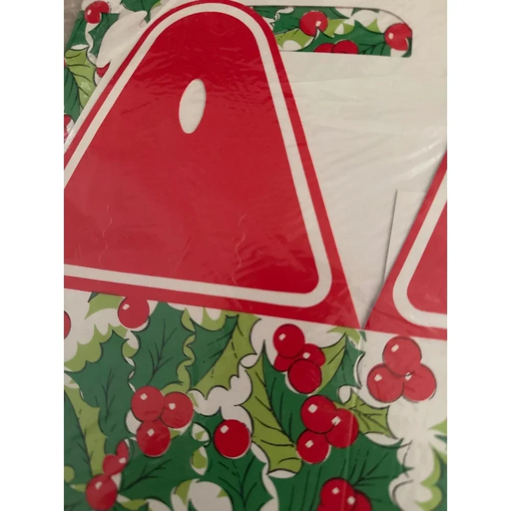 Christmas Cookie Caddies Gift Boxes Holly Berry‎ Merry Christmas NOS Vintage
